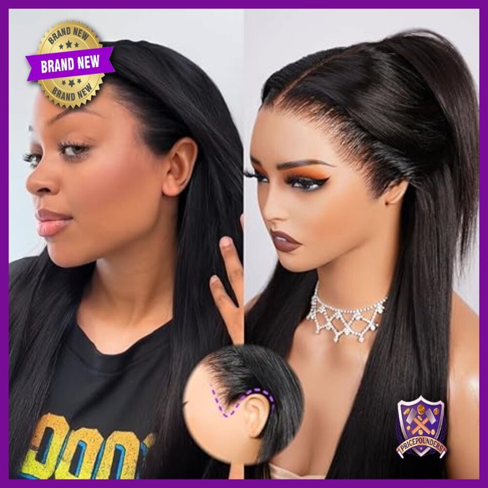 13x6 HD Lace Glueless Human Hair Wig 20 Inch Pre Plucked Wear and Go